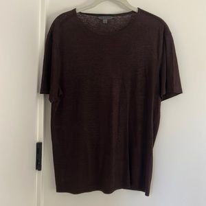 John Varvatos tee shirt deep burgundy size small